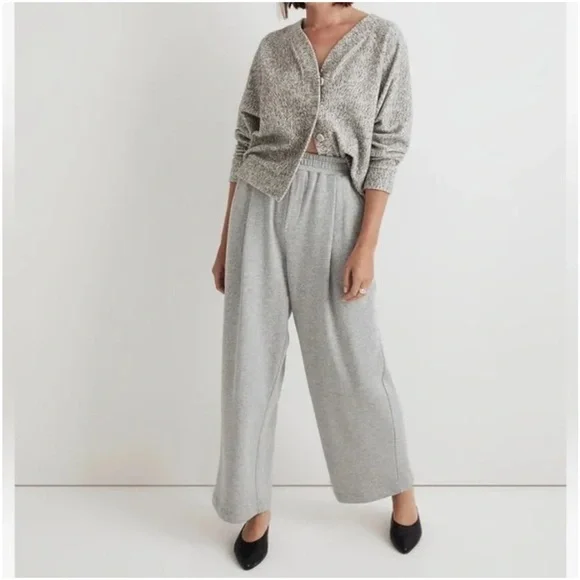 Madewell Sweaters Madewell Brushed Boucl Gray Raglan Sleeve